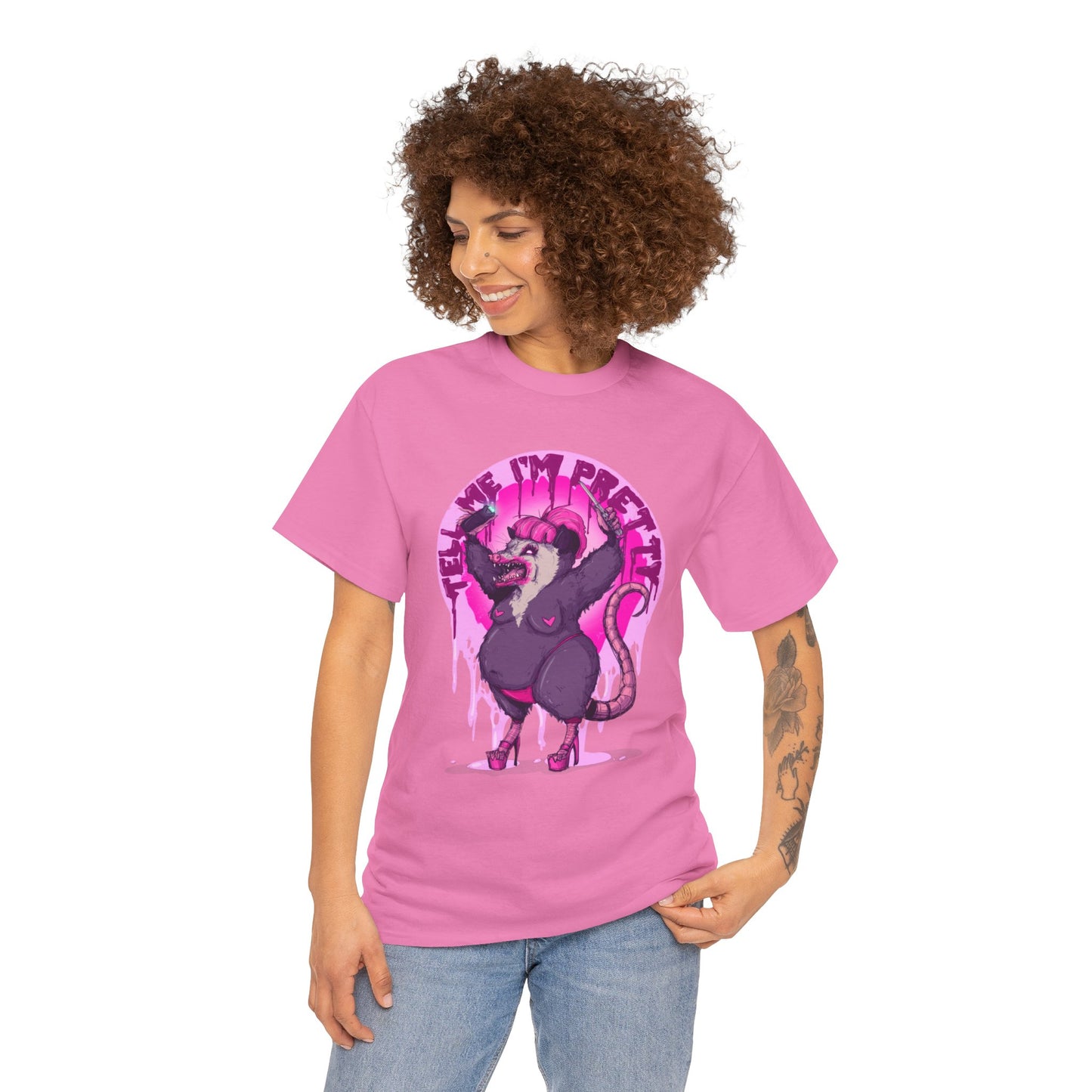Pretty Opossum Unisex Heavy Cotton Tee