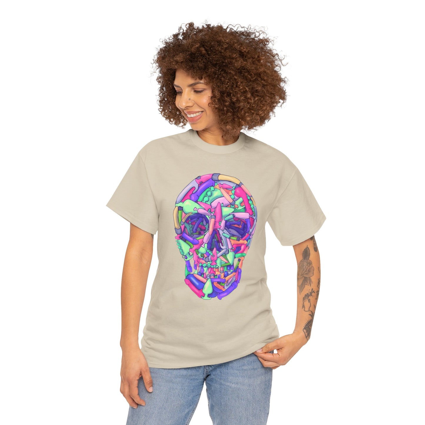 Sex Toy Skull Unisex Heavy Cotton Tee