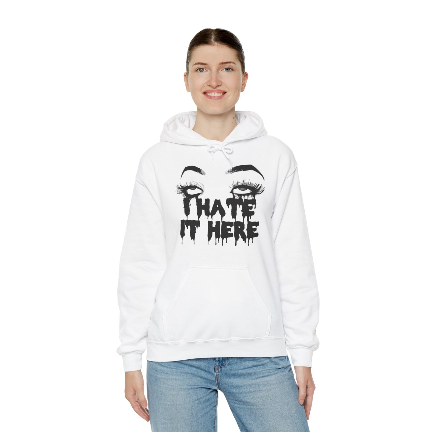 I Hate It Here Unisex Heavy Blend Hooded Sweatshirt