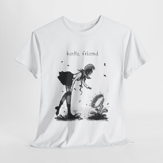 Hello Friend Unisex Heavy Cotton Tee