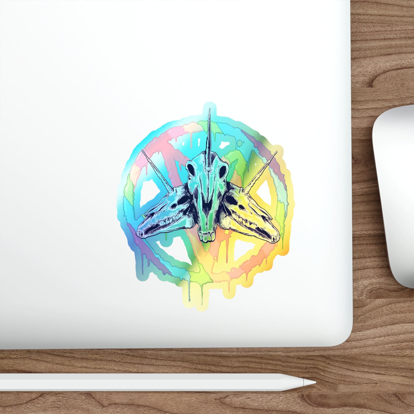 Drip Holographic Die-cut Stickers