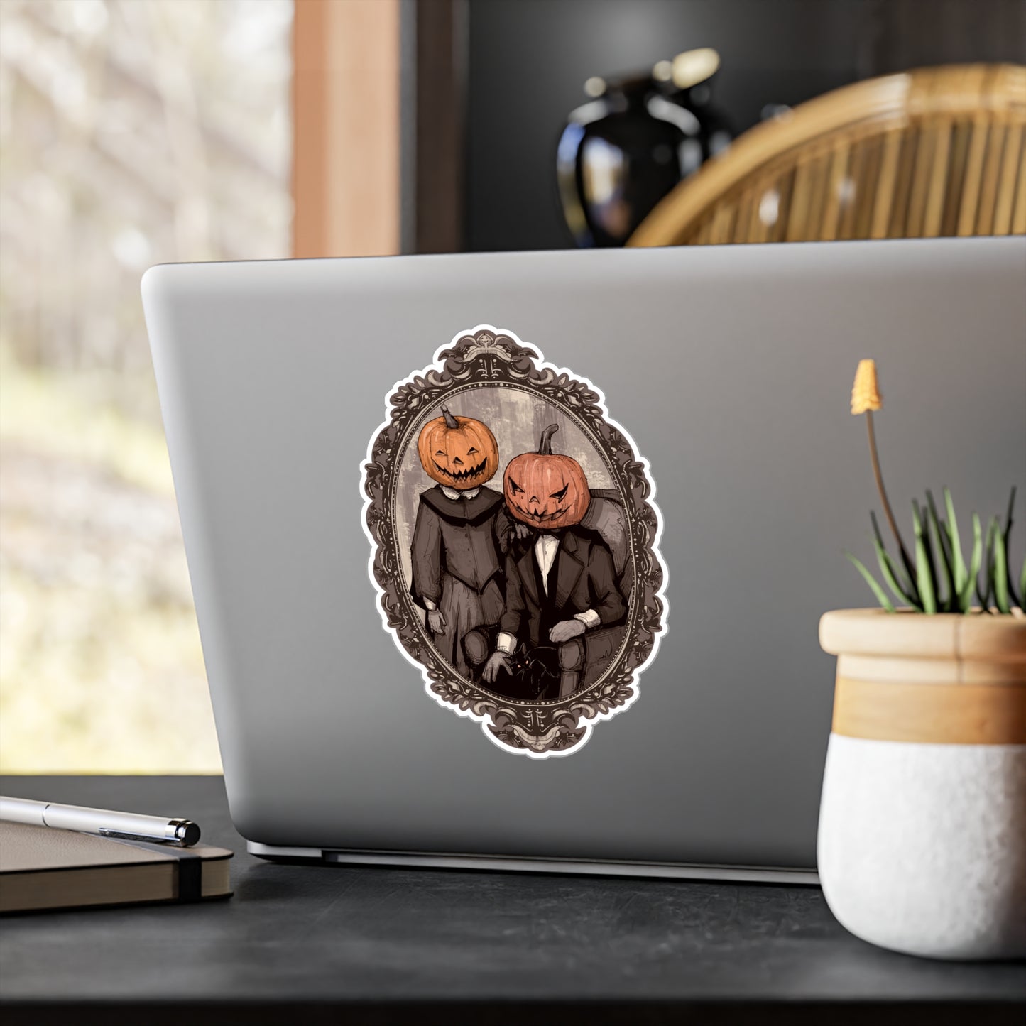 Victorian Halloween Kiss-Cut Vinyl Decal