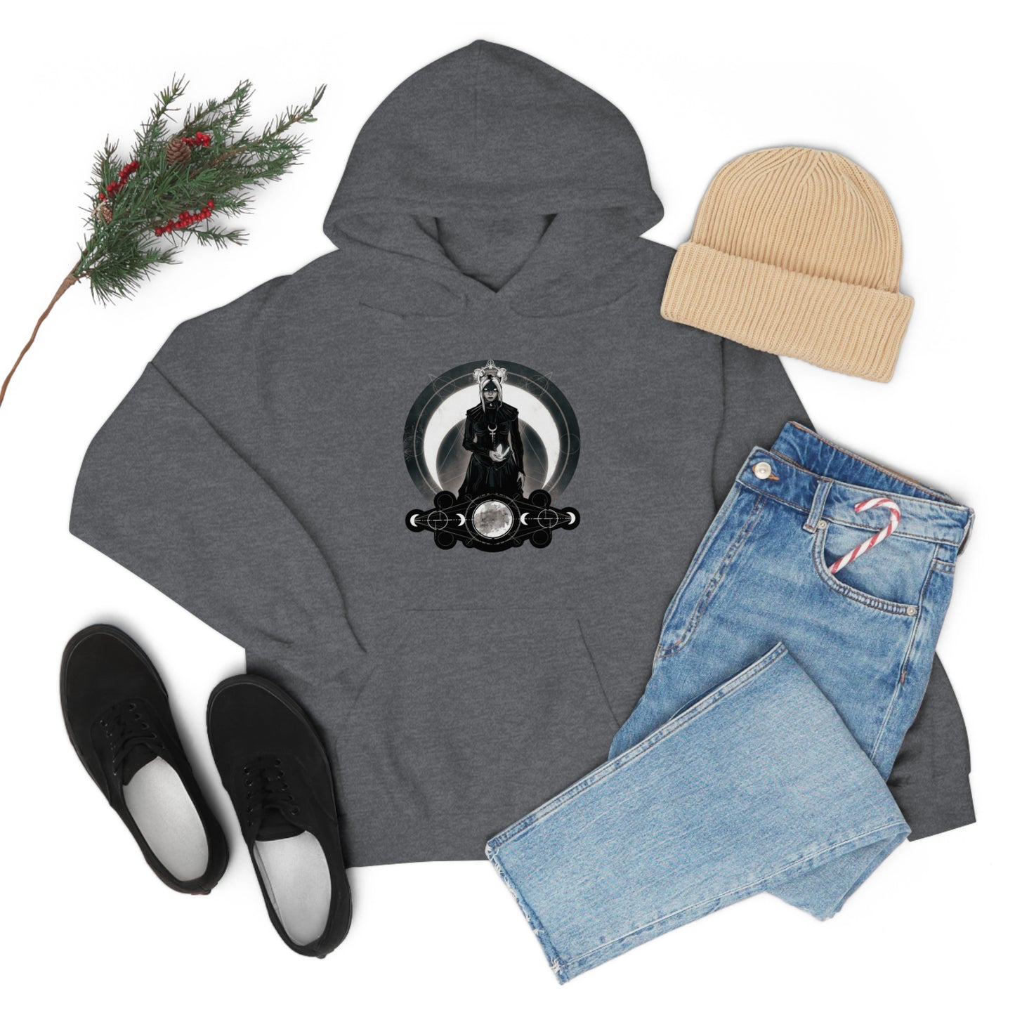 Moon Goddess Unisex Heavy Blend Hooded Sweatshirt