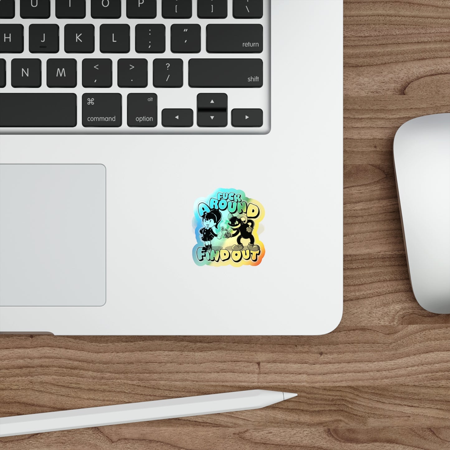 Molotov Cocktail Holographic Die-cut Stickers
