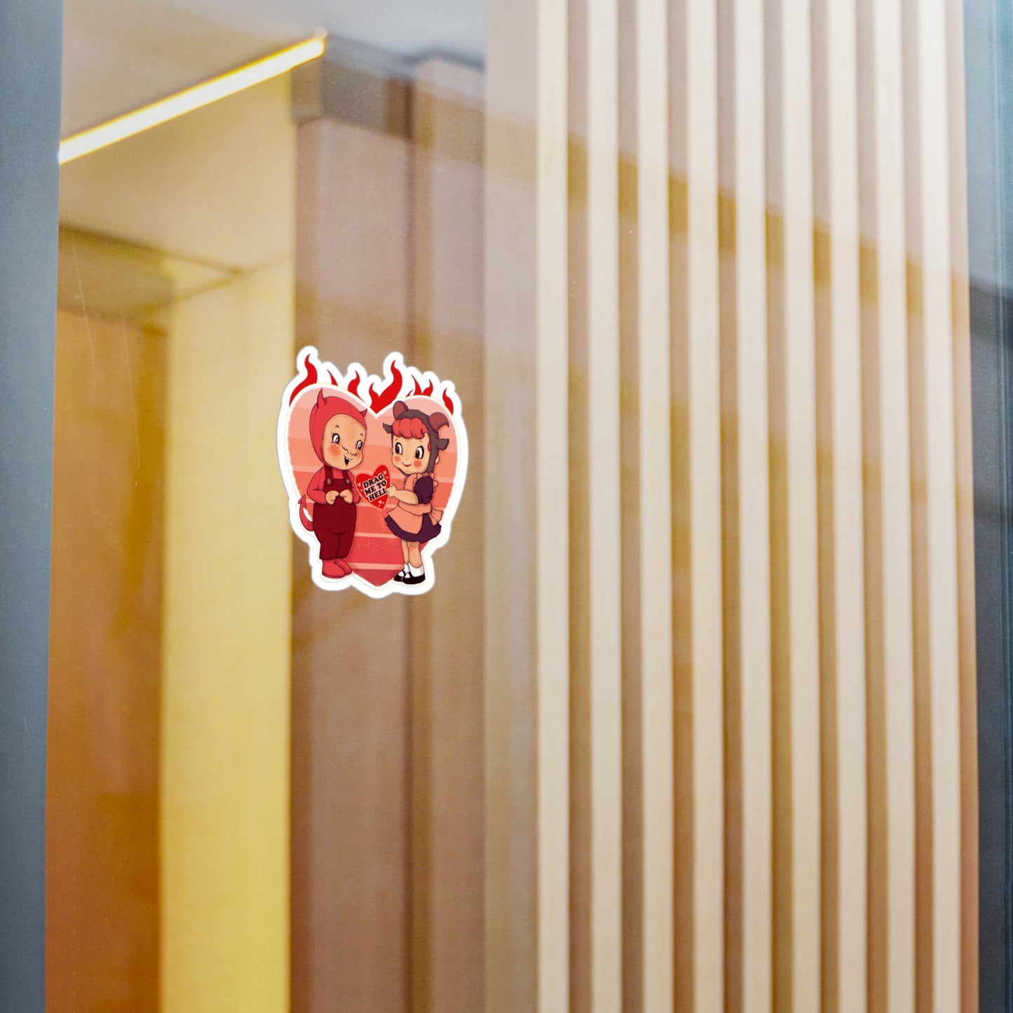 Love Is Hell Kiss-Cut Vinyl Decal