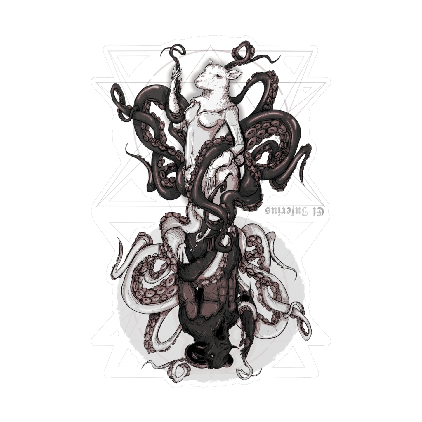 As Above So Below Octo-Ovis Kiss-Cut Vinyl Decal
