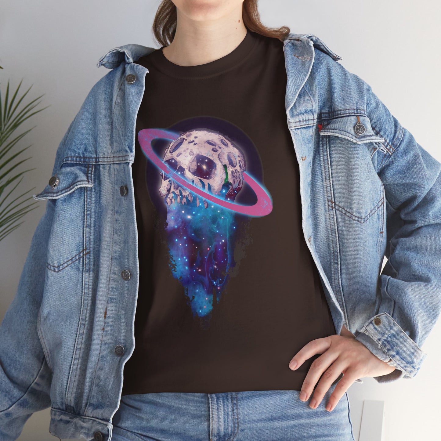Elemental Skull Space Unisex Heavy Cotton Tee