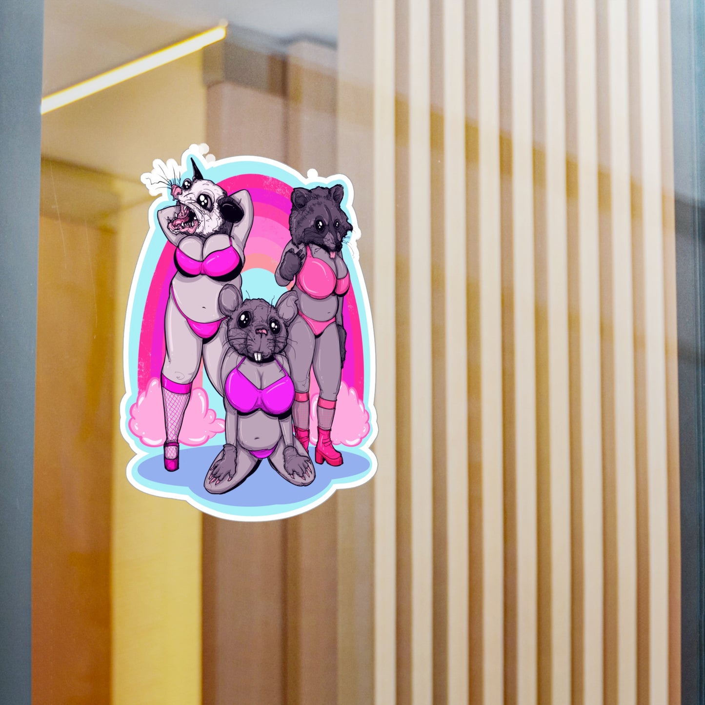 Live Fast Eat Trash Kiss-Cut Vinyl Decal