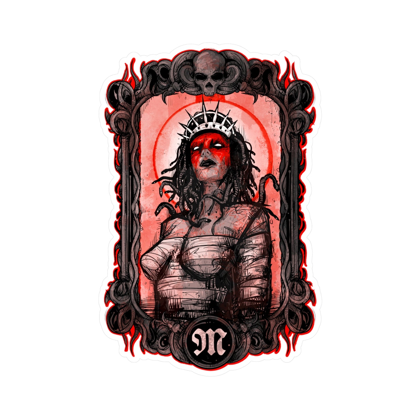 Queen Medusa Kiss-Cut Vinyl Decal