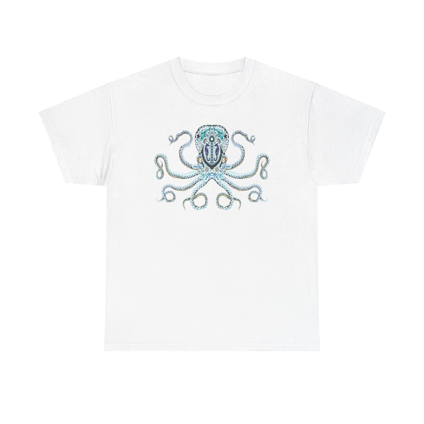 Octopus Sugar Skull Unisex Heavy Cotton Tee