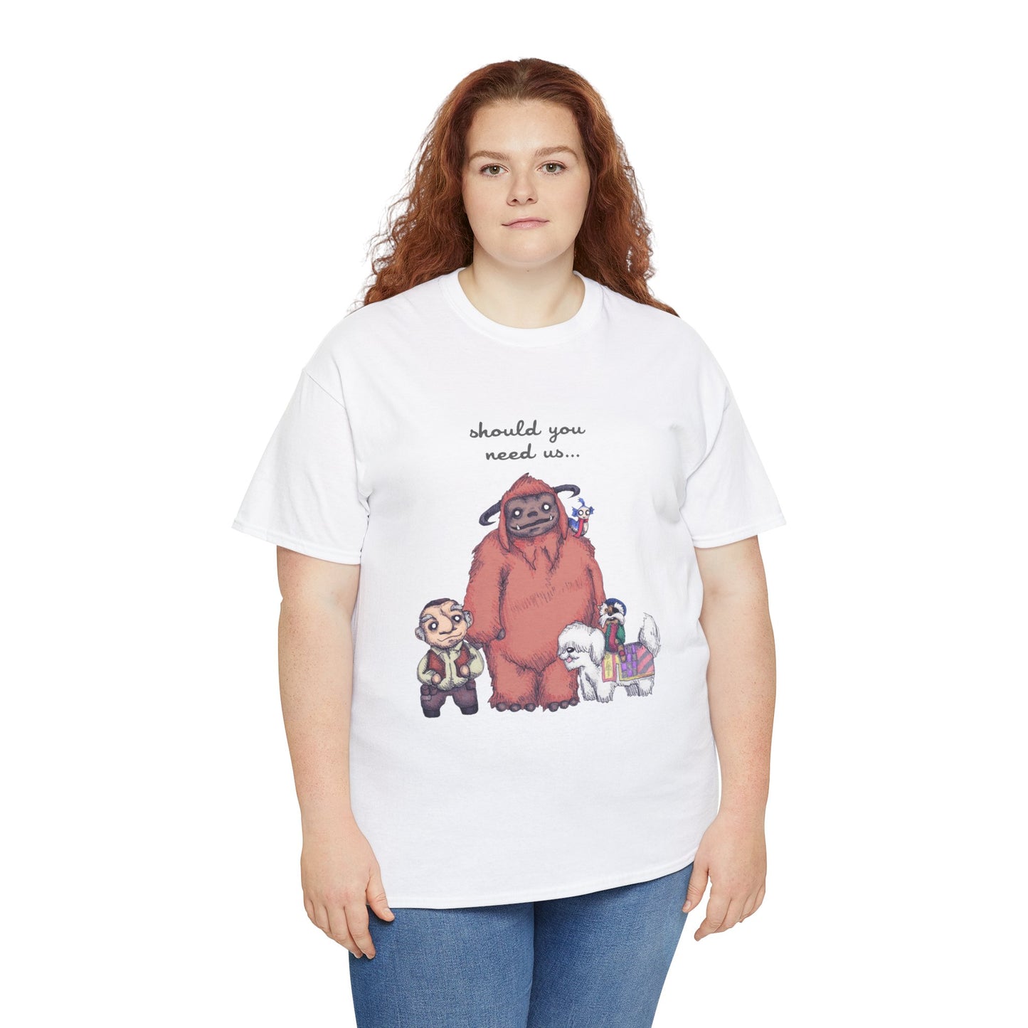 Should You Need Us Unisex Heavy Cotton Tee