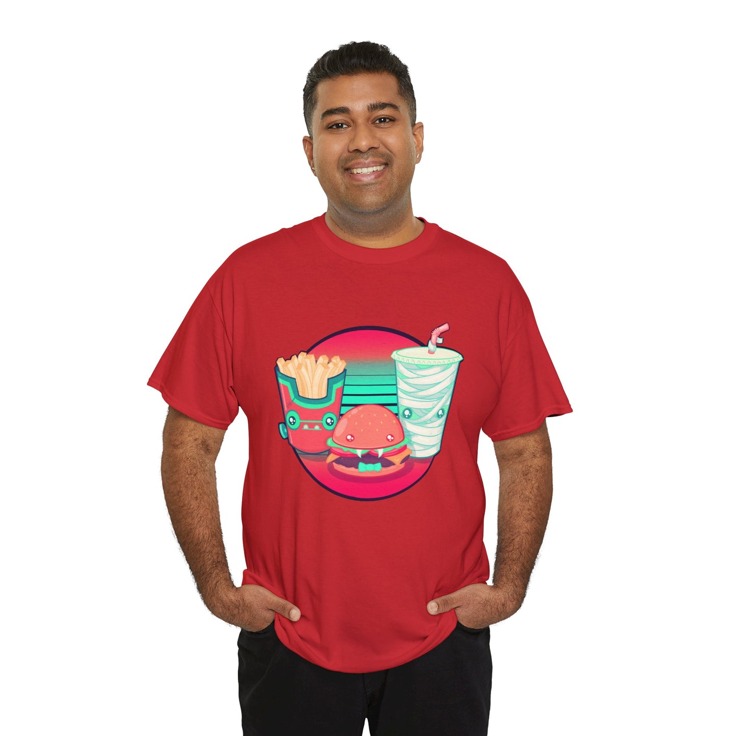 Spooky Fast Food Unisex Heavy Cotton Tee