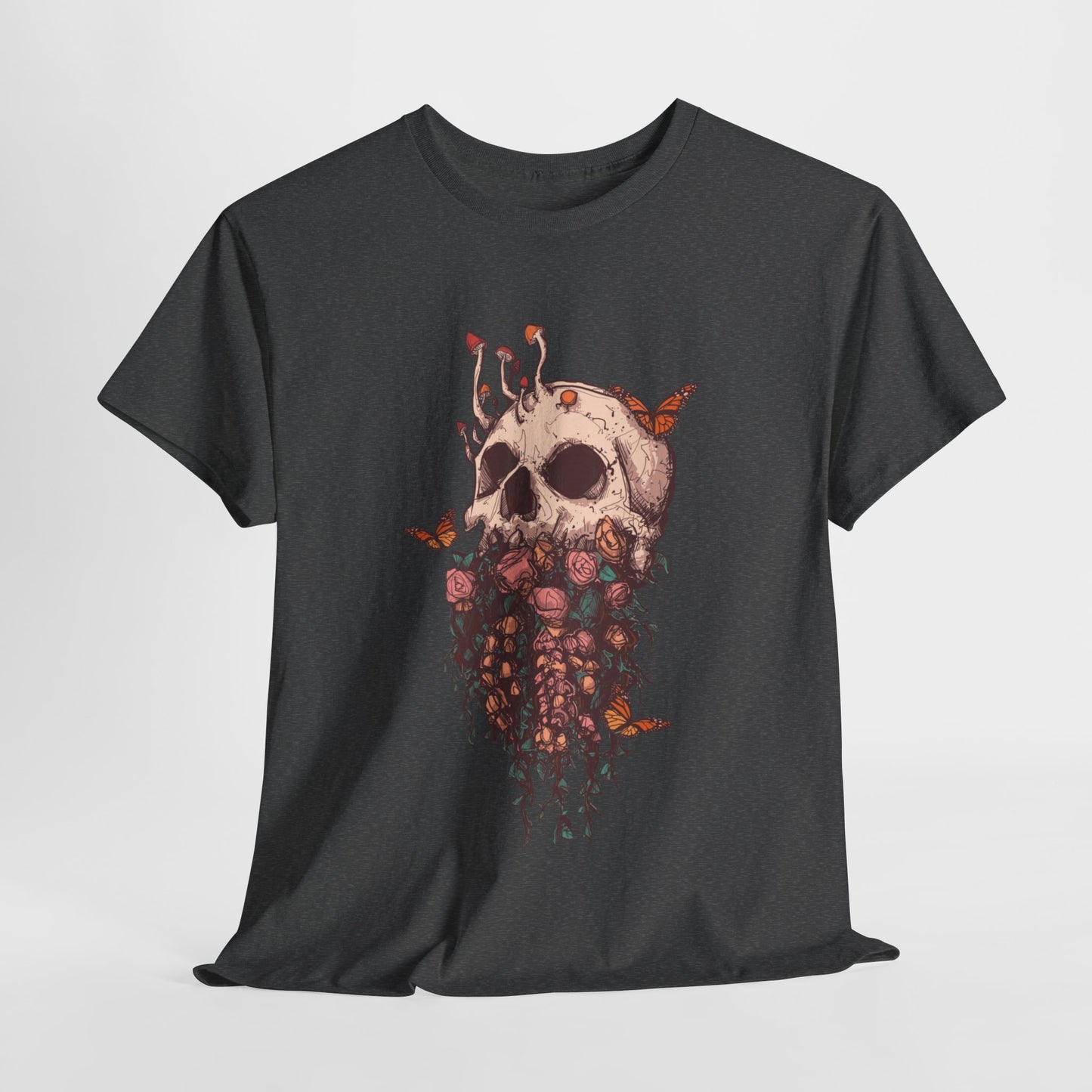 Elemental Skull Nature Unisex Heavy Cotton Tee