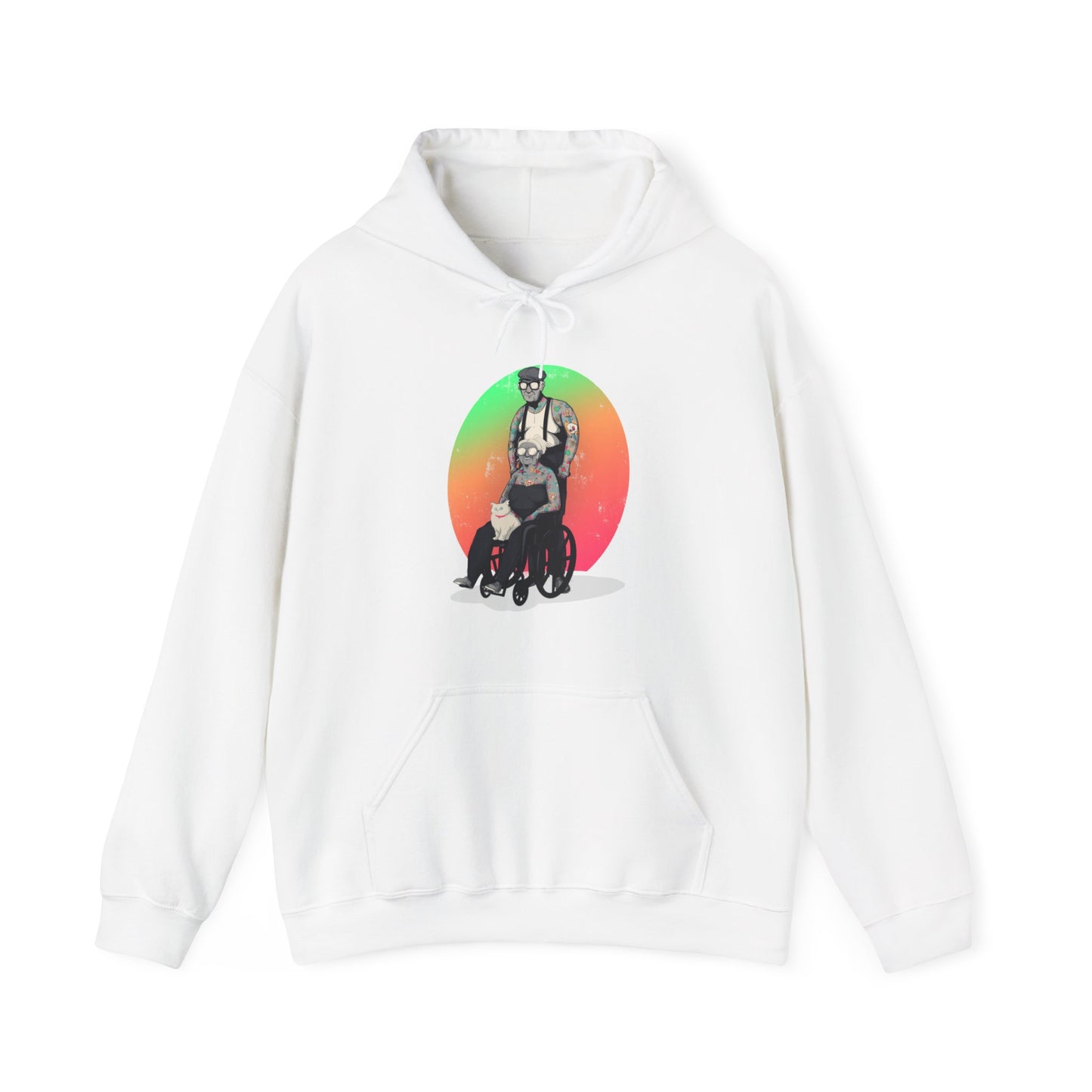 Inked & Elderly Unisex Heavy Blend Hooded Sweatshirt
