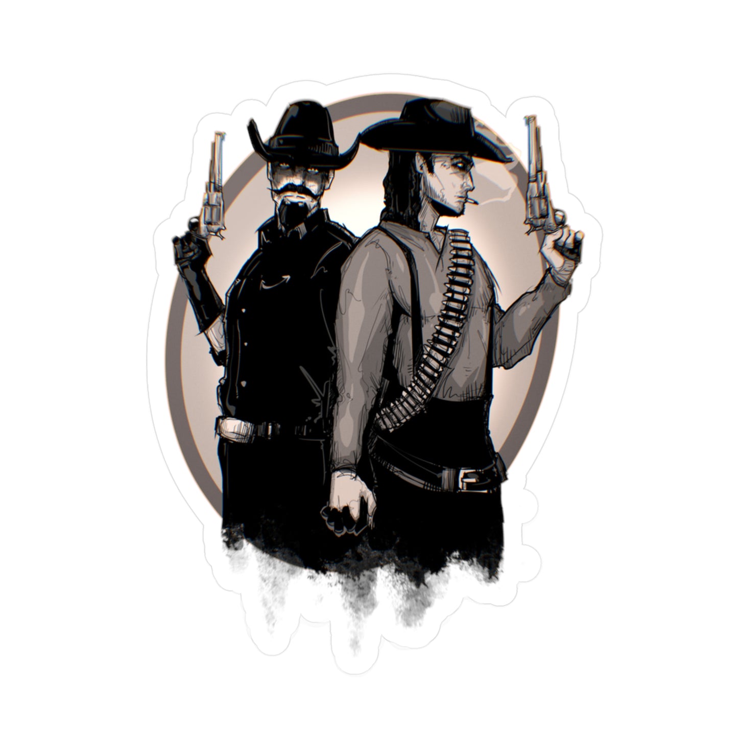 Bounty Hunter Lovers Kiss-Cut Vinyl Decal