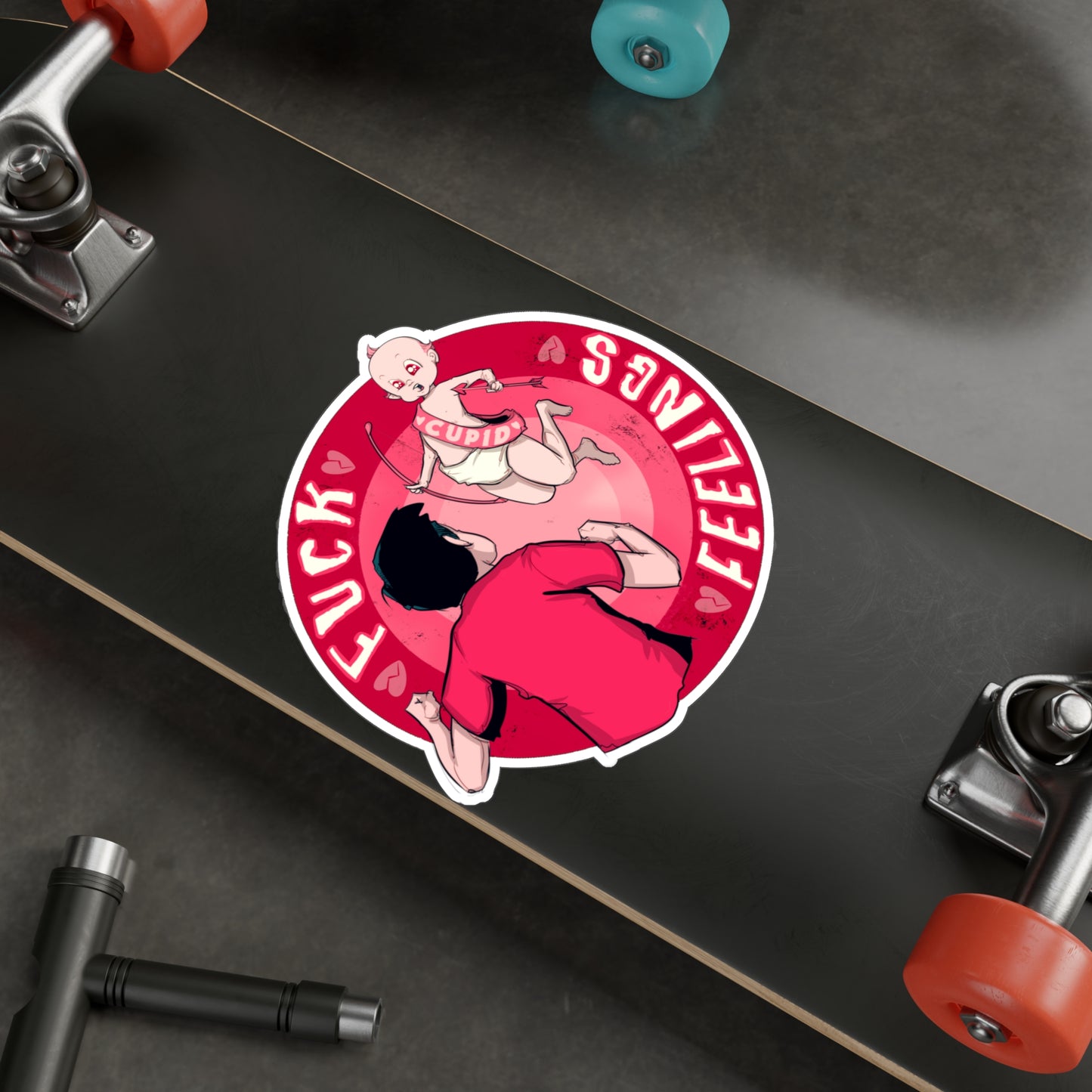 Fuck Feelings Kiss-Cut Vinyl Decal