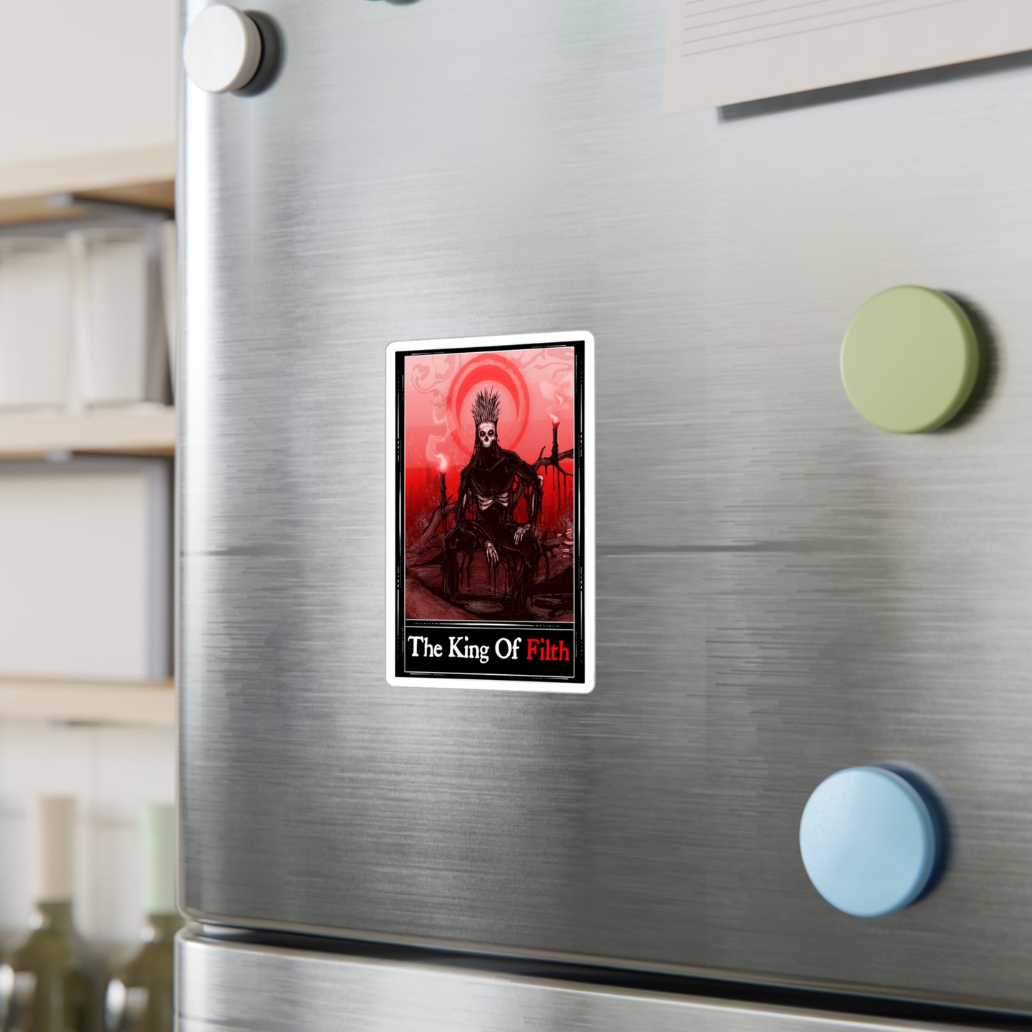 The King Of Filth Tarot Kiss-Cut Vinyl Decal