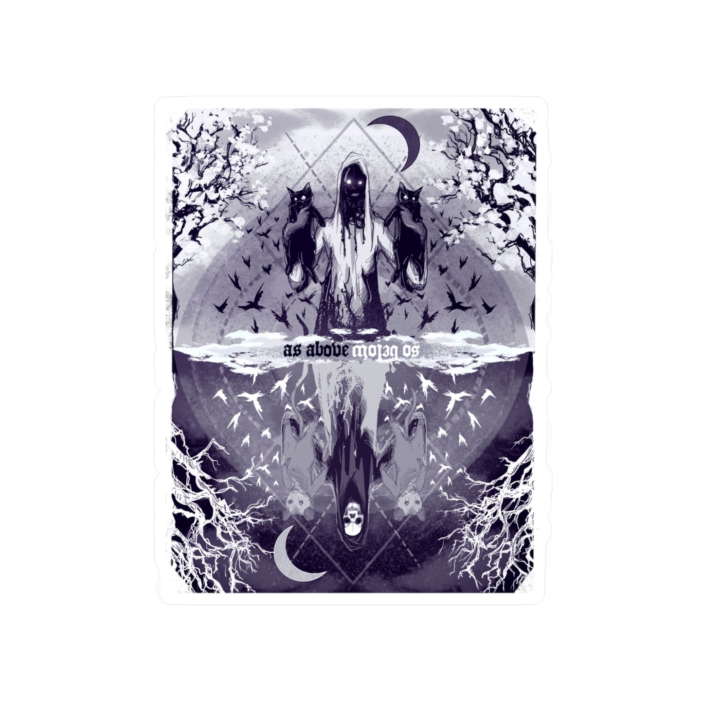 As Above So Below Kiss-Cut Vinyl Decal