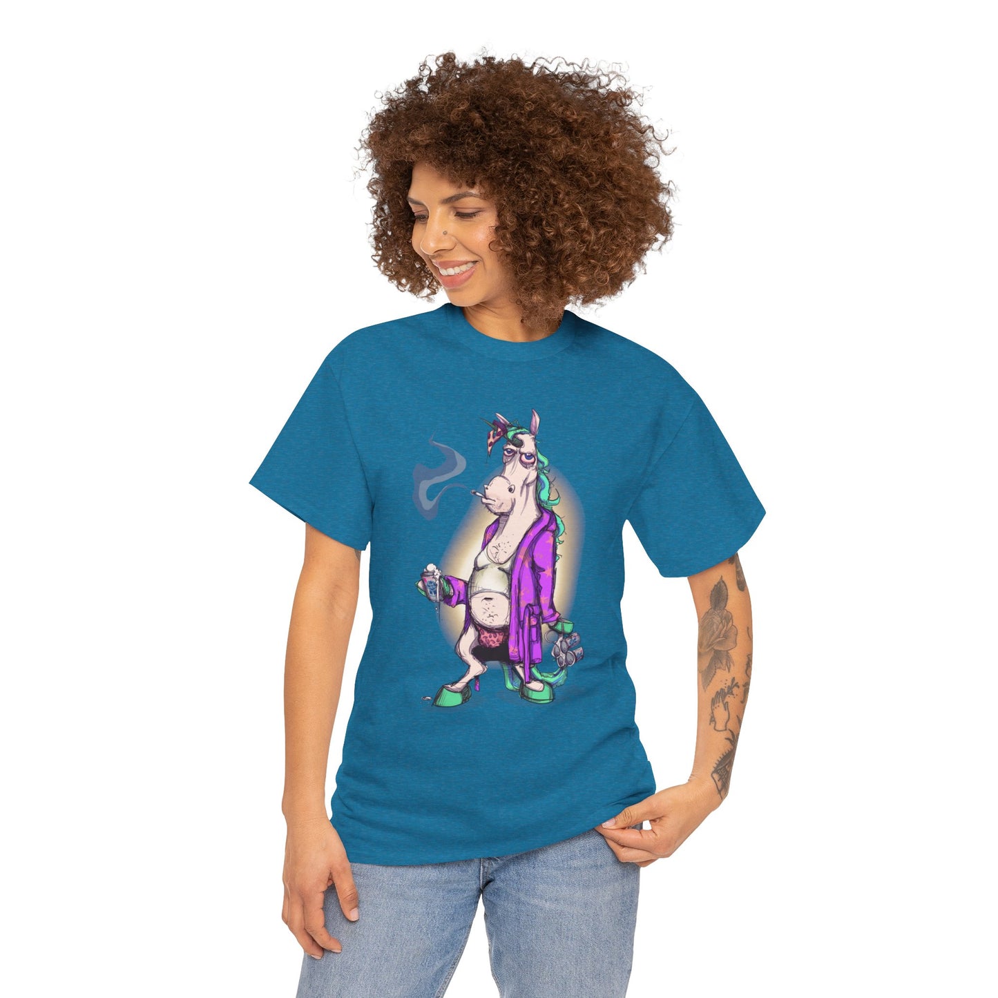 Dontgiveafuckacorn Unisex Heavy Cotton Tee