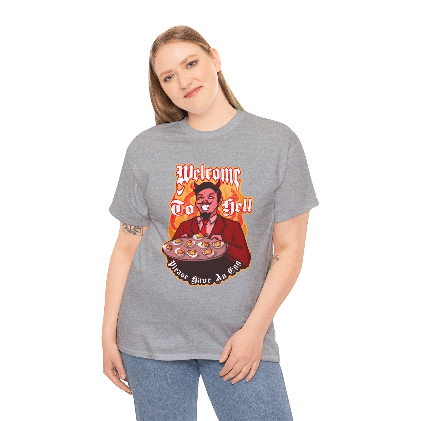 Deviled Eggs Unisex Heavy Cotton Tee