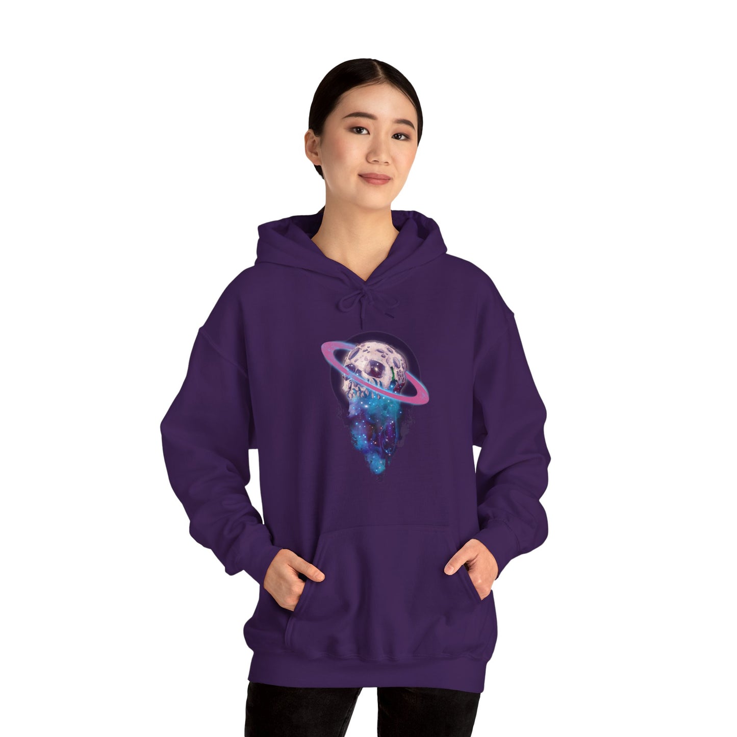 Elemental Skull Space Unisex Heavy Blend Hooded Sweatshirt