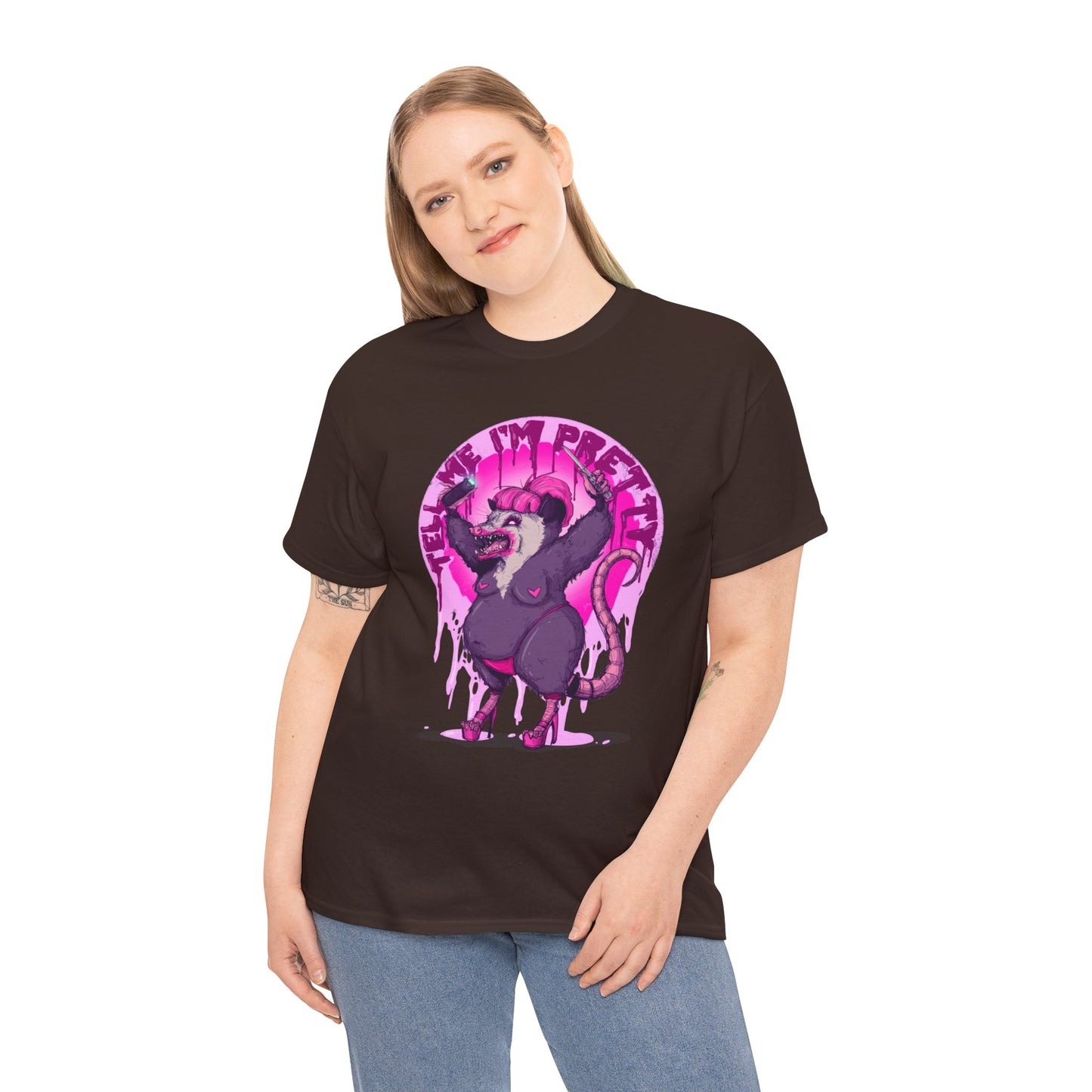 Pretty Opossum Unisex Heavy Cotton Tee