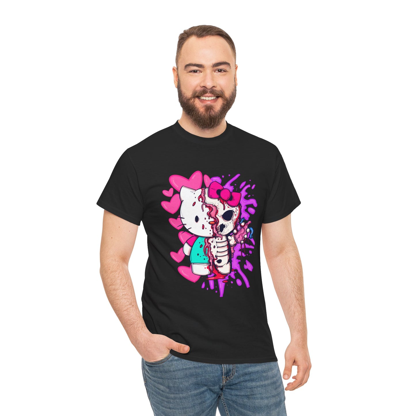 Zombie Kitty Unisex Heavy Cotton Patreon Tee