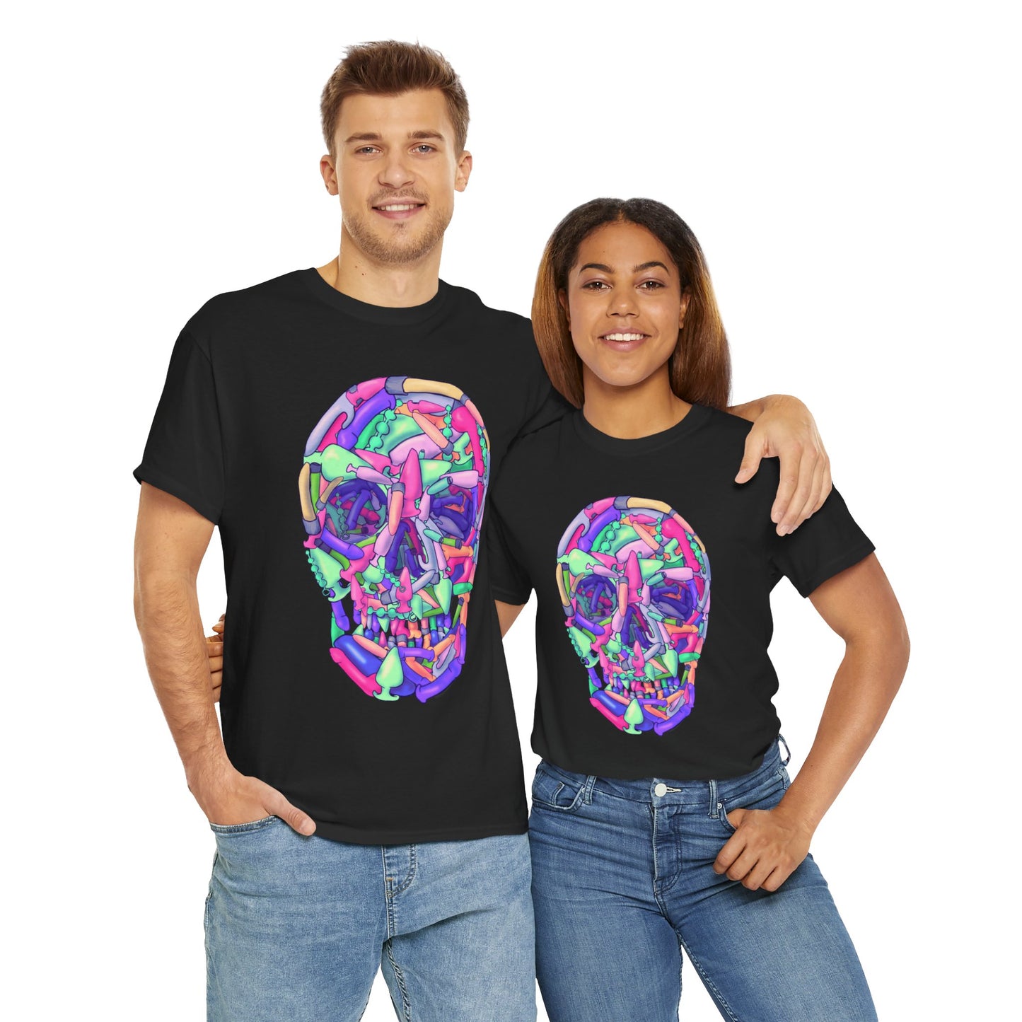 Sex Toy Skull Unisex Heavy Cotton Tee