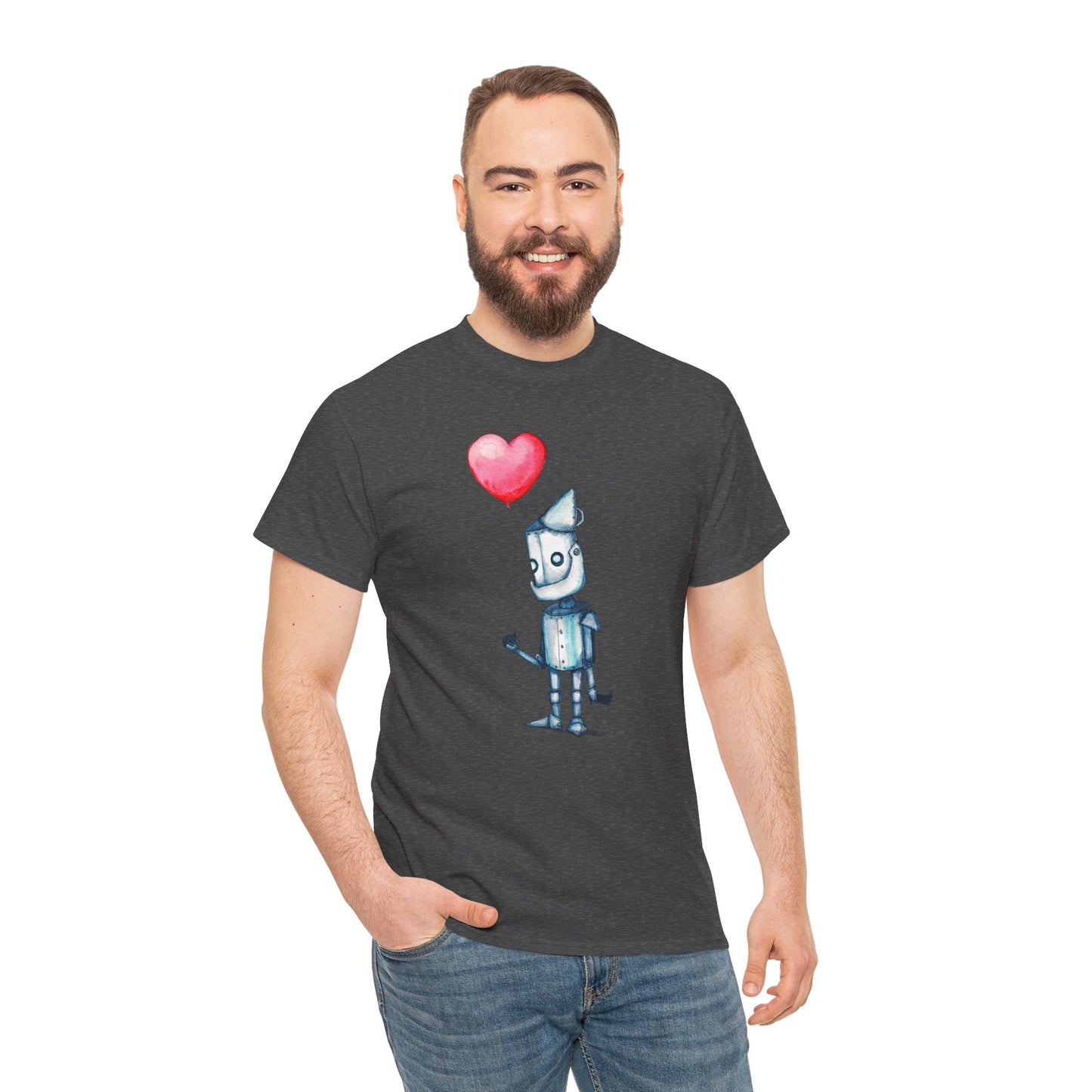 Tinman Gets A Heart Unisex Heavy Cotton Tee