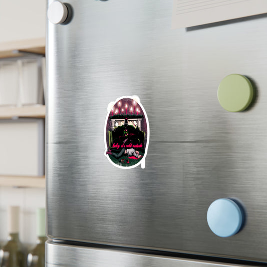 Baby It's Cold Outside Kiss-Cut Vinyl Decal