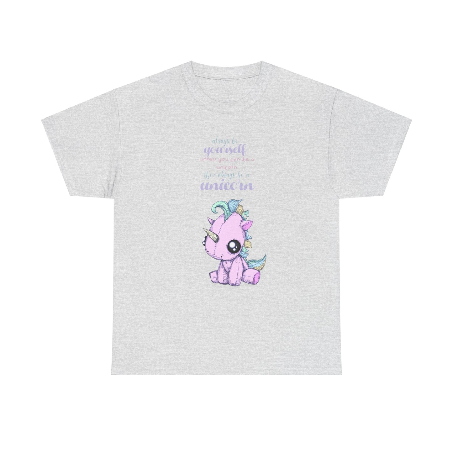 Be Yourself Unicorn Unisex Heavy Cotton Tee