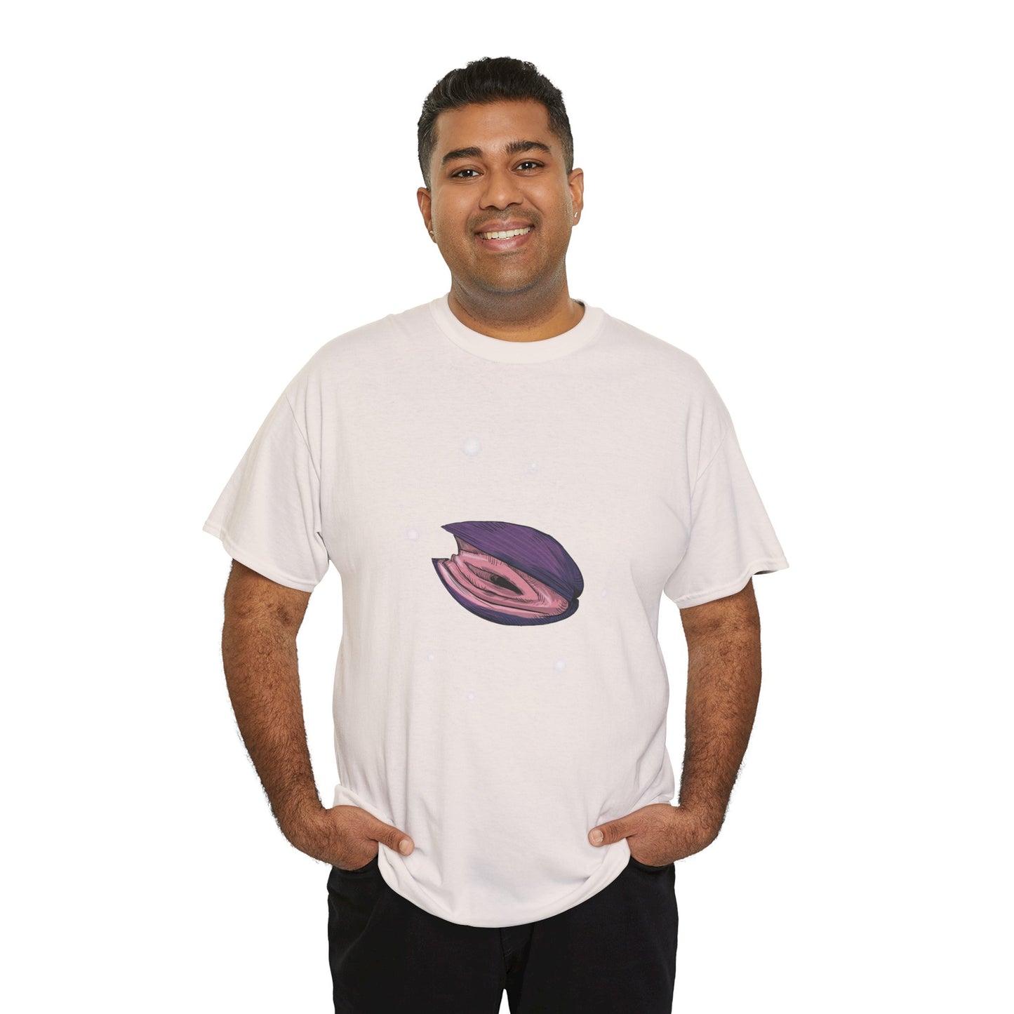 Pink Clam Unisex Heavy Cotton Tee
