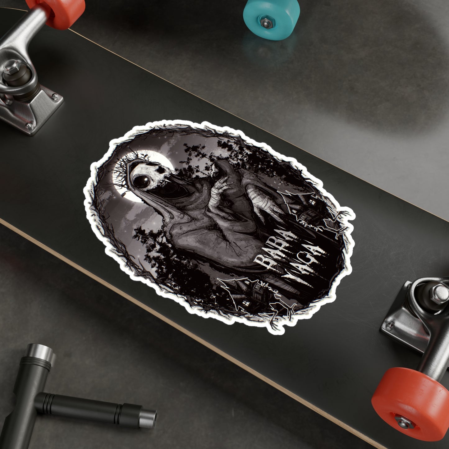 Baba Yaga Kiss-Cut Vinyl Decal