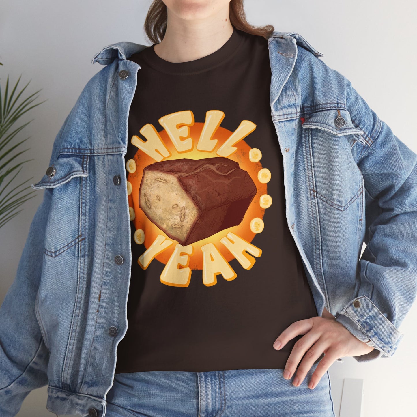 Banana Bread At Work Unisex Heavy Cotton Tee