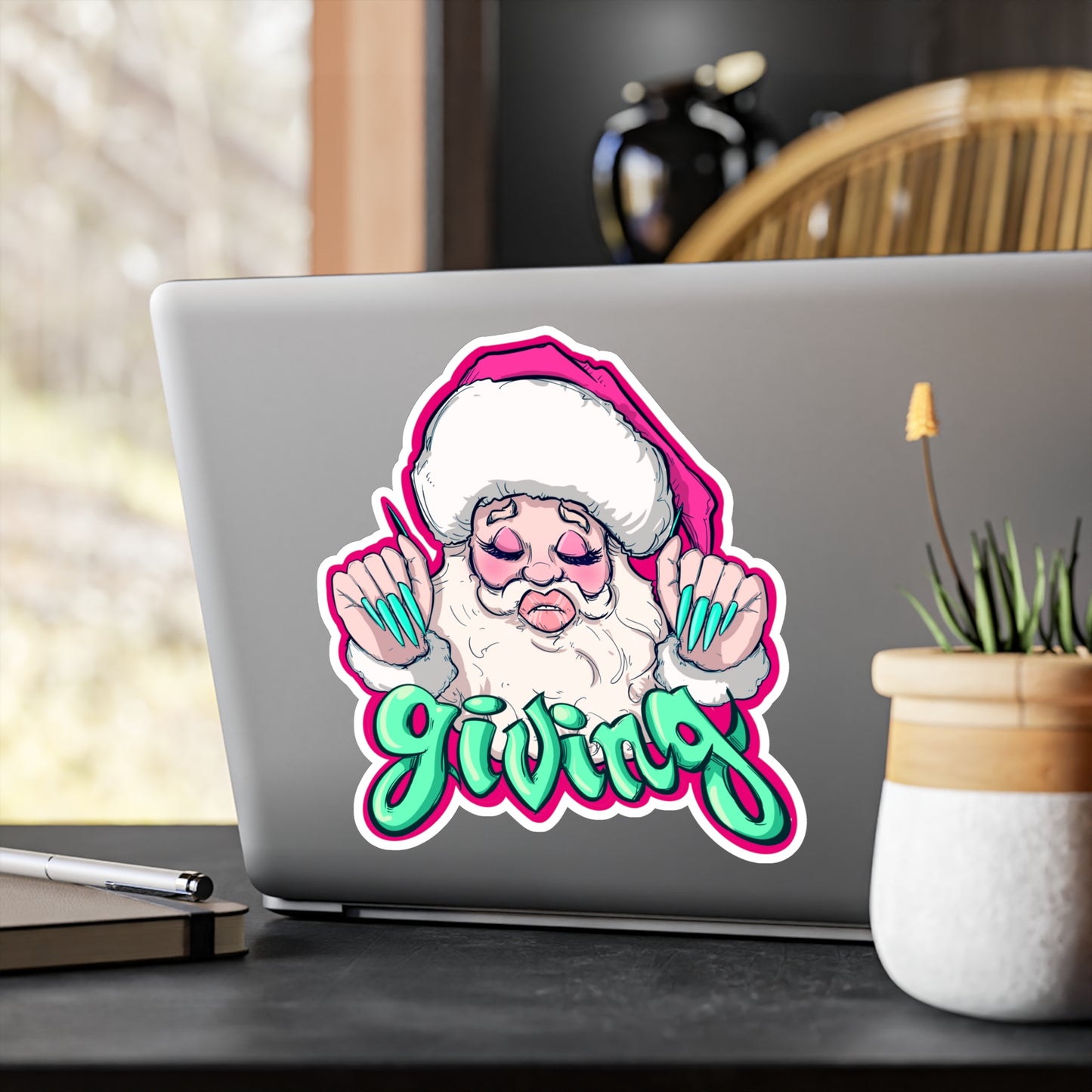 It's Giving Kiss-Cut Vinyl Decal