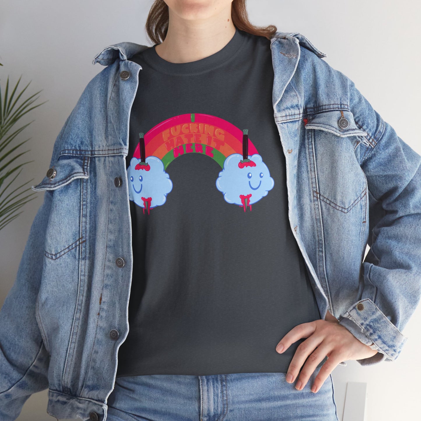 I Fucking Hate It Here Unisex Heavy Cotton Tee
