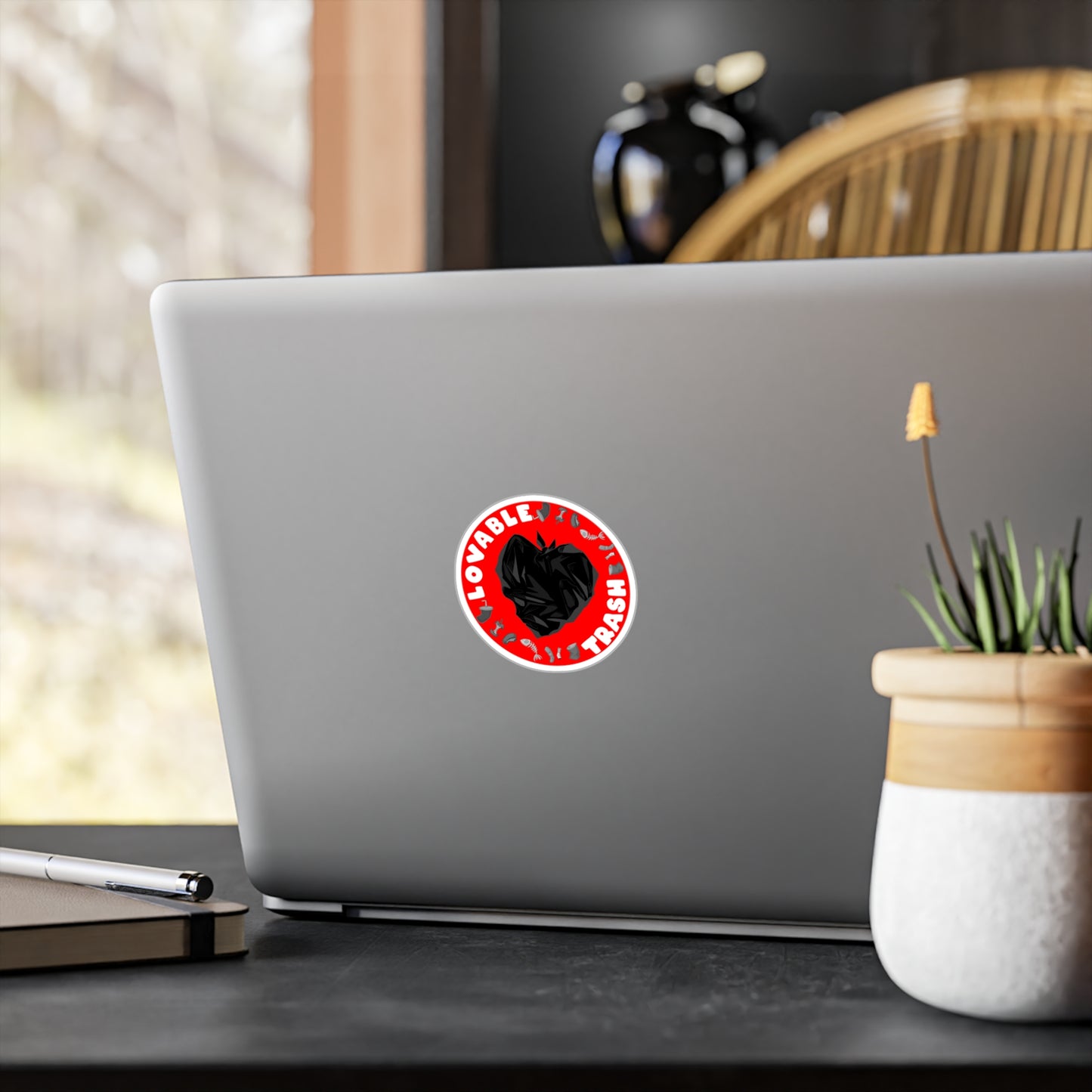 Loveable Trash Kiss-Cut Vinyl Decal