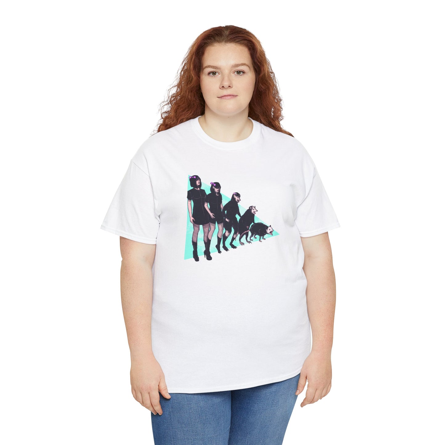 Opossum Girl Unisex Heavy Cotton Tee