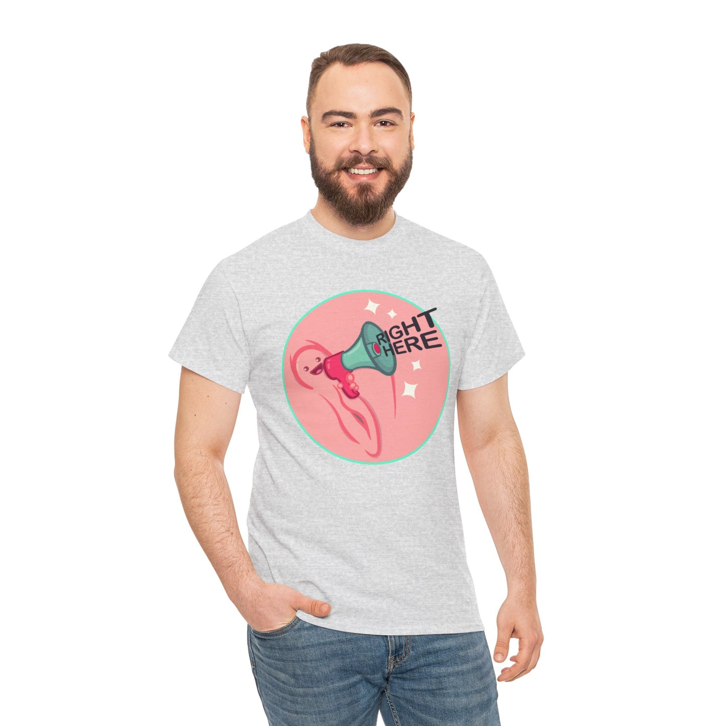 Right Here Unisex Heavy Cotton Tee