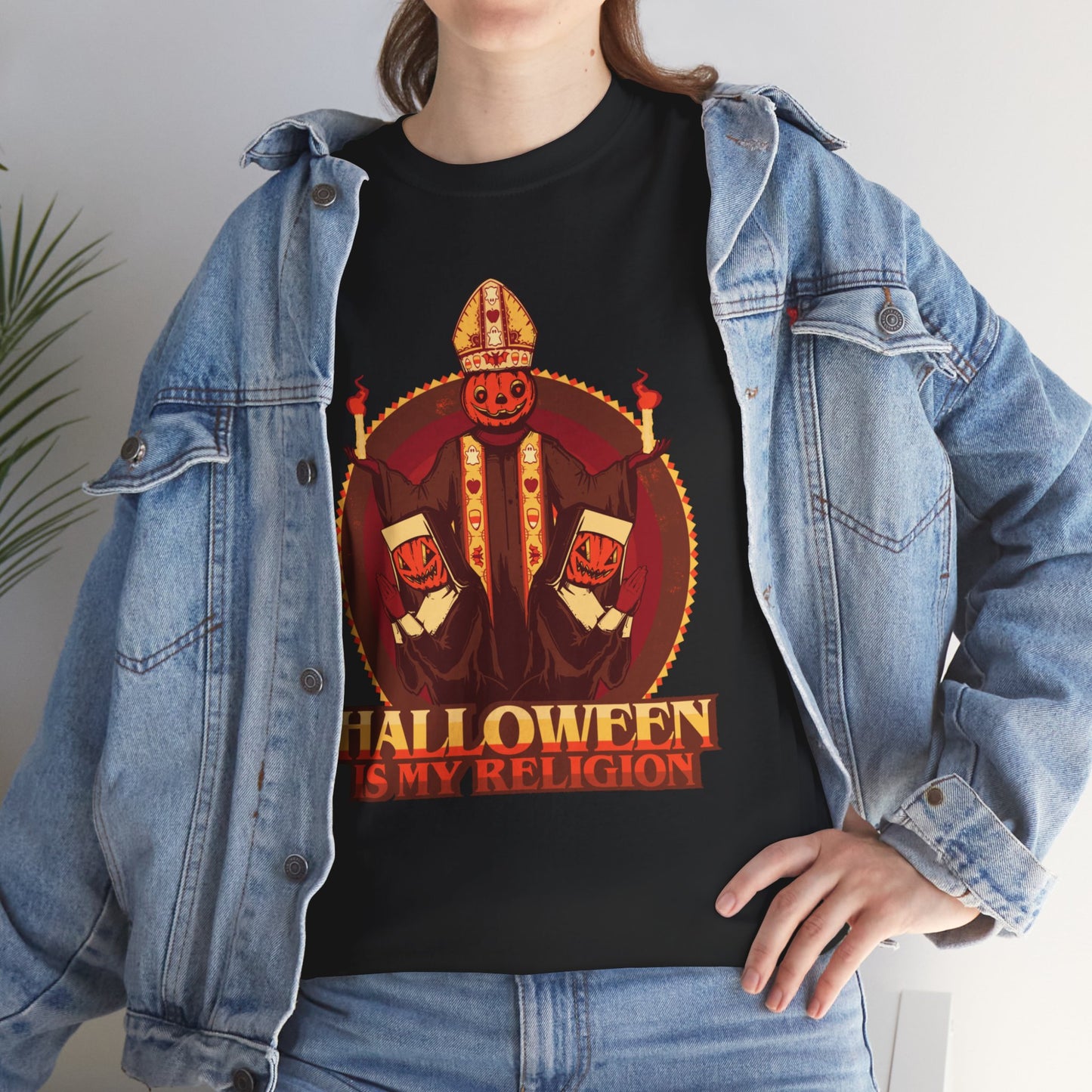 Halloween Is My Religion Unisex Heavy Cotton Tee