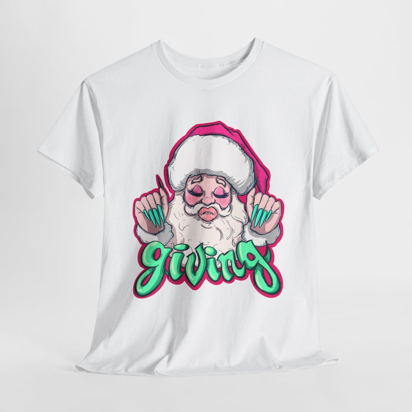 He Is Giving Unisex Heavy Cotton Tee