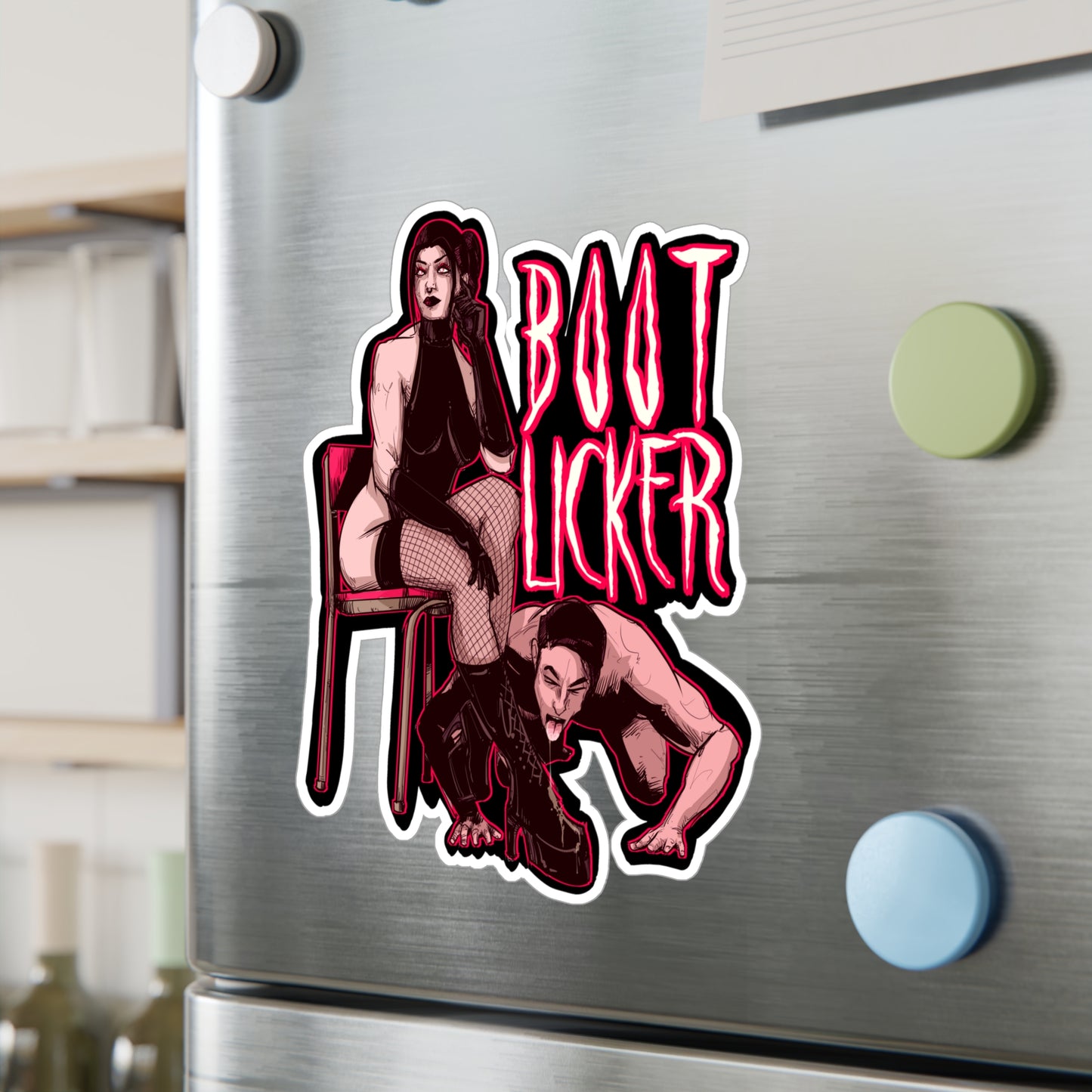 Boot Licker Kiss-Cut Vinyl Decal