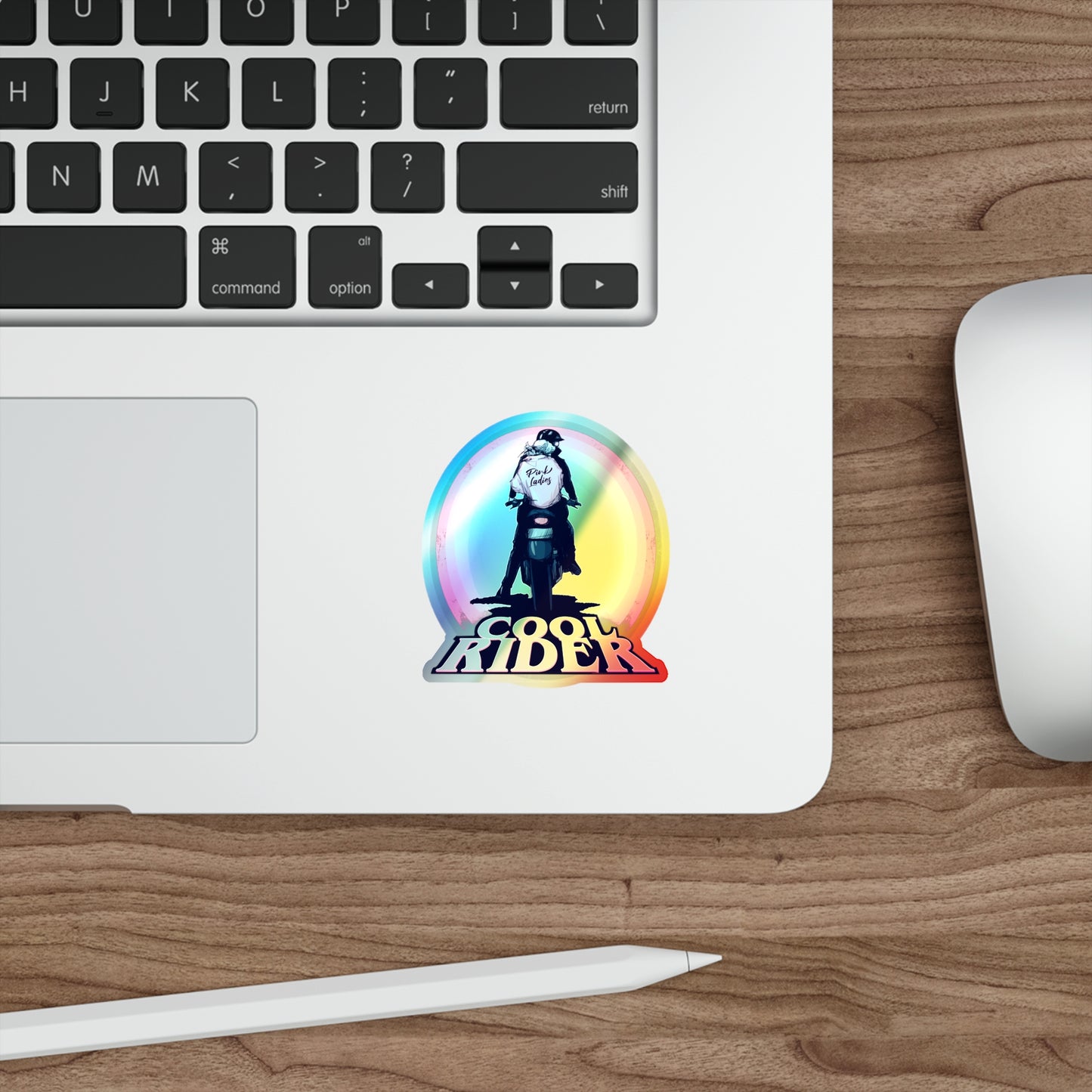 Cool Rider Holographic Die-cut Stickers