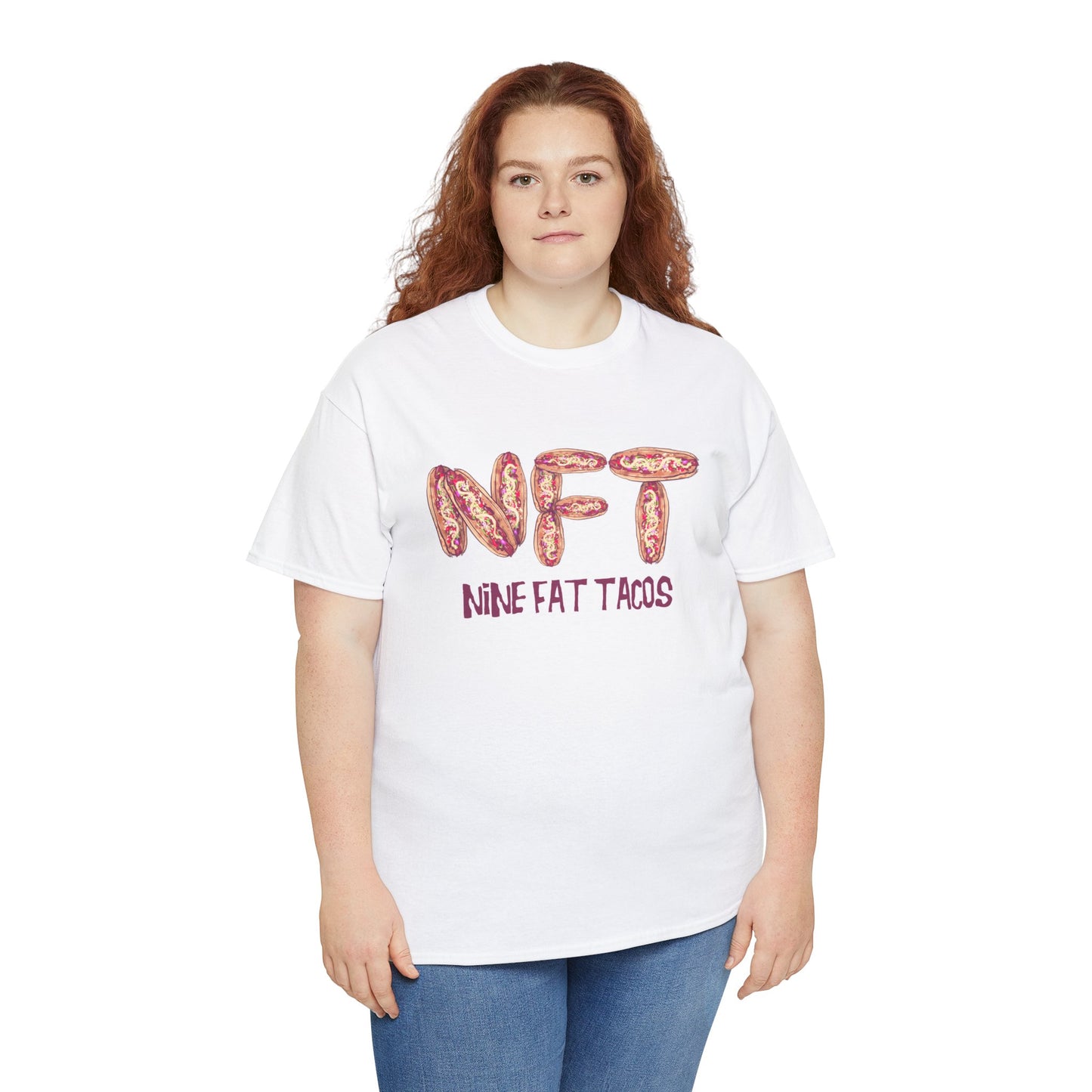Nine Fat Tacos Unisex Heavy Cotton Tee