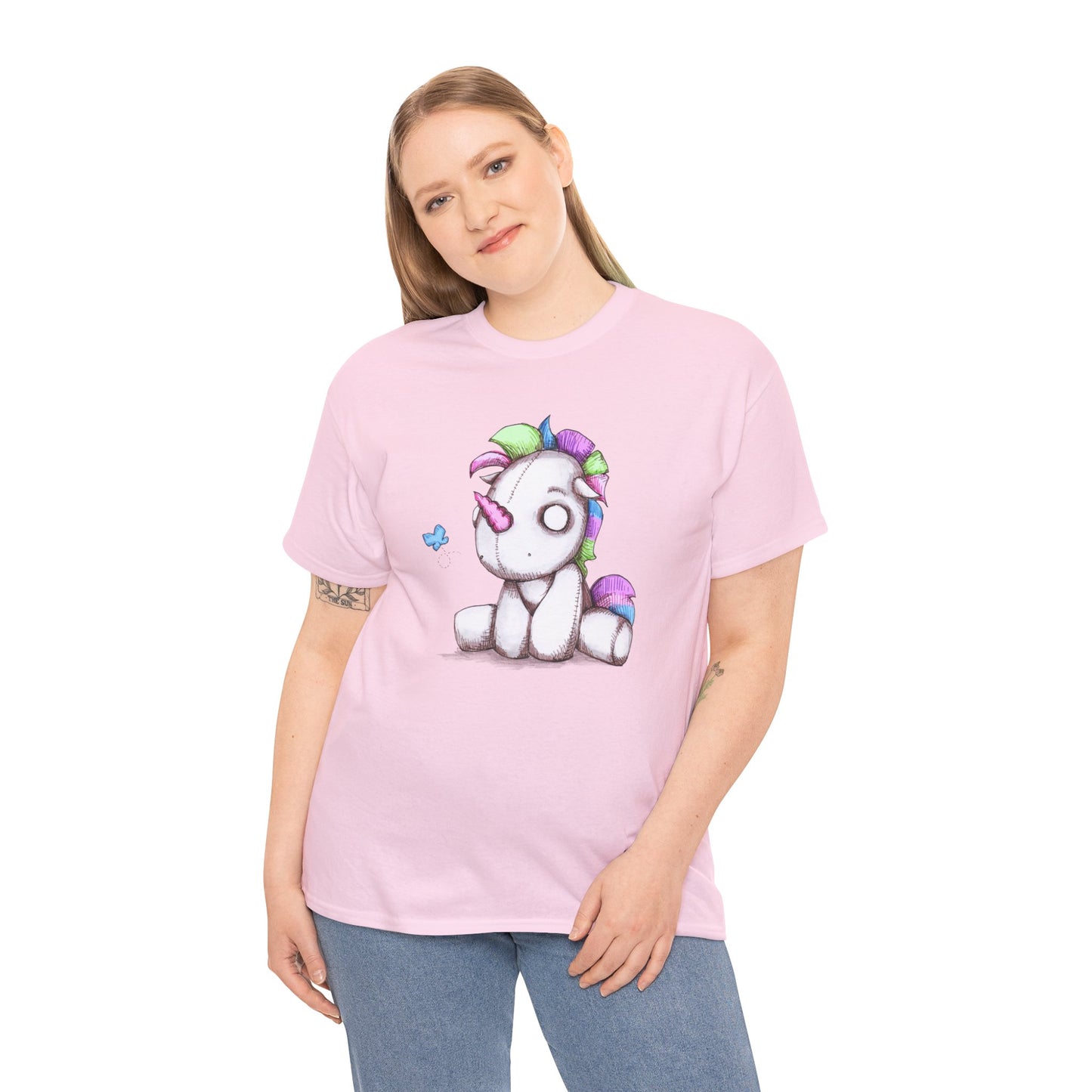 Plushie Unicorn Unisex Heavy Cotton Tee