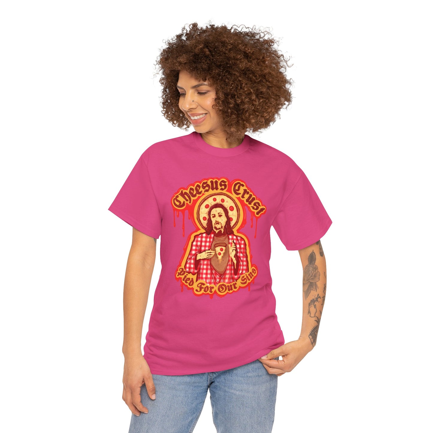 Cheesus Crust Unisex Heavy Cotton Tee