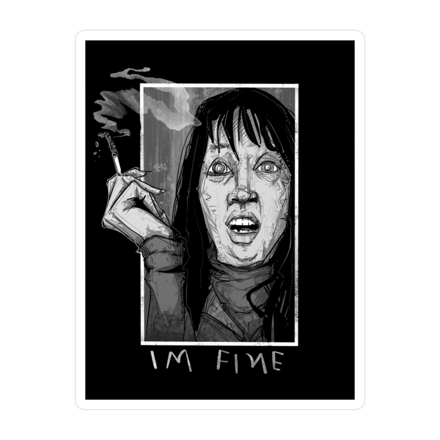 Anxiety Ash Kiss-Cut Vinyl Decal