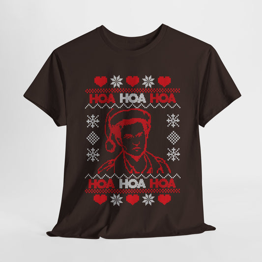 HOA HOA HOA Christmas (Red) Unisex Heavy Cotton Tee