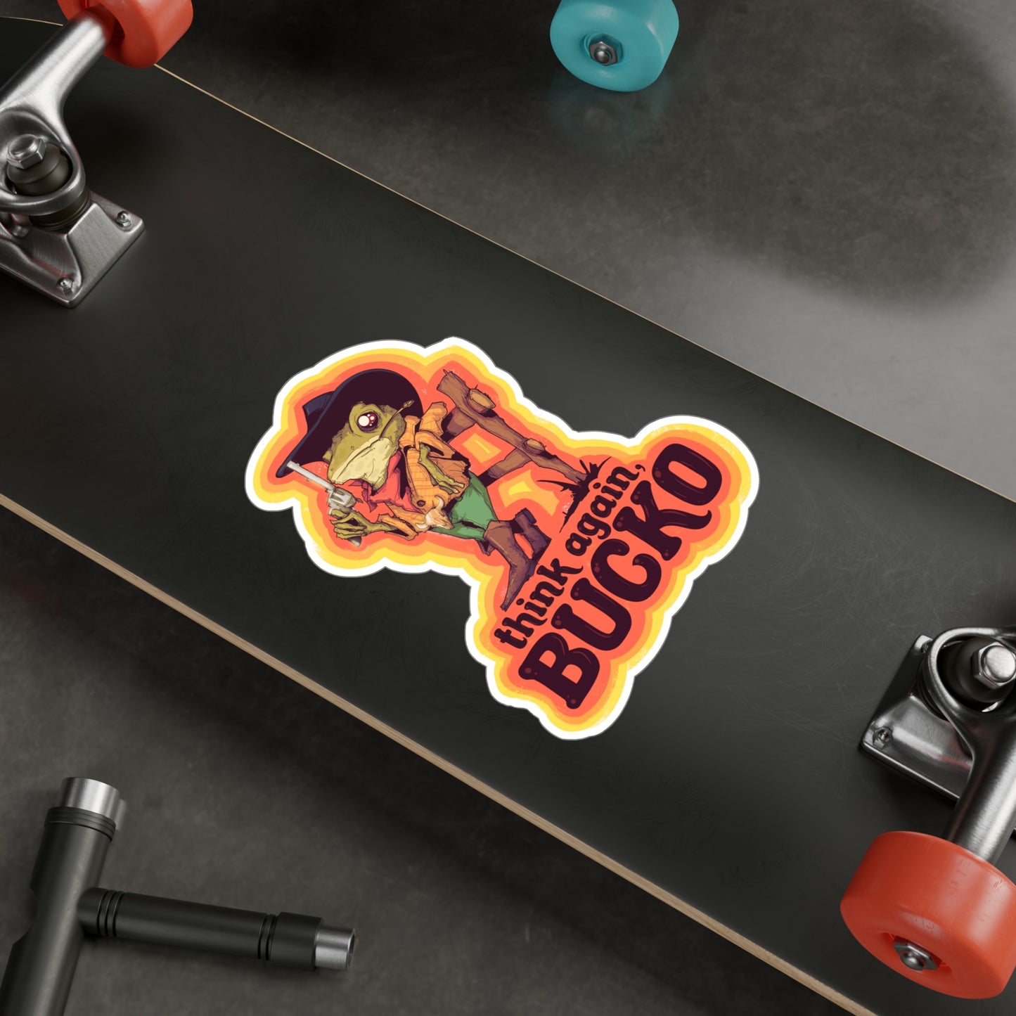 Think Again Bucko Kiss-Cut Vinyl Decal