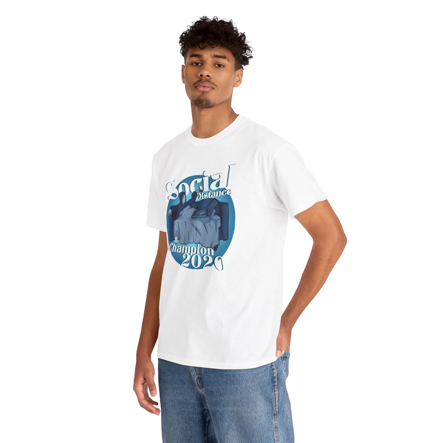 Social Distance Champion Unisex Heavy Cotton Tee